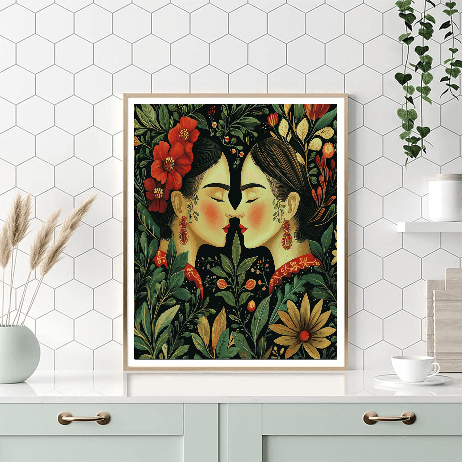 Frida Kahlo Inspired Kahlo's Nature Symphony  Painting By Numbers Kit