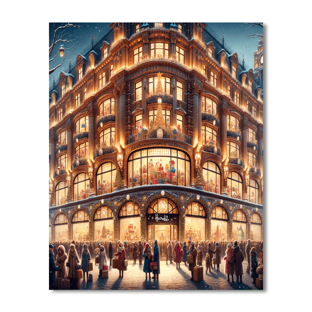Harrods Christmas Festival - United Kingdom Paint By Number