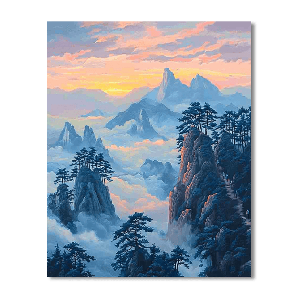 Huangshan Mountains Numbered Painting Kits