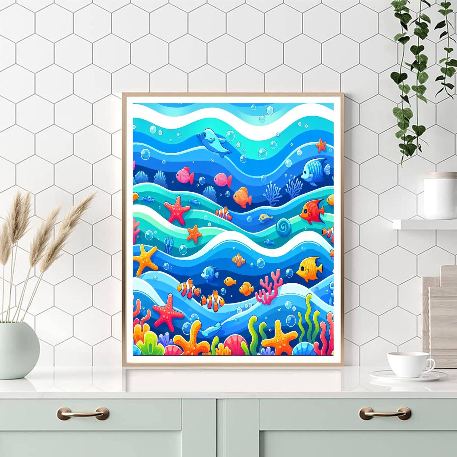 Ocean Wave Wonders Paint By Numbers Art