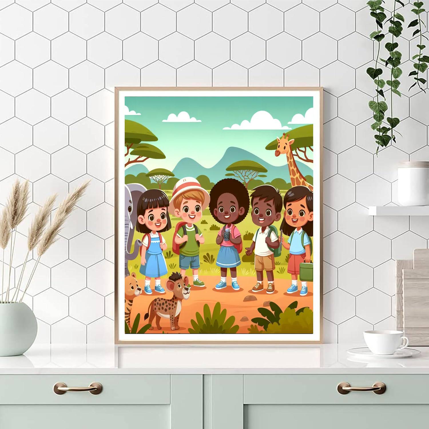 Safari Explorers Club Paint By Numbers
