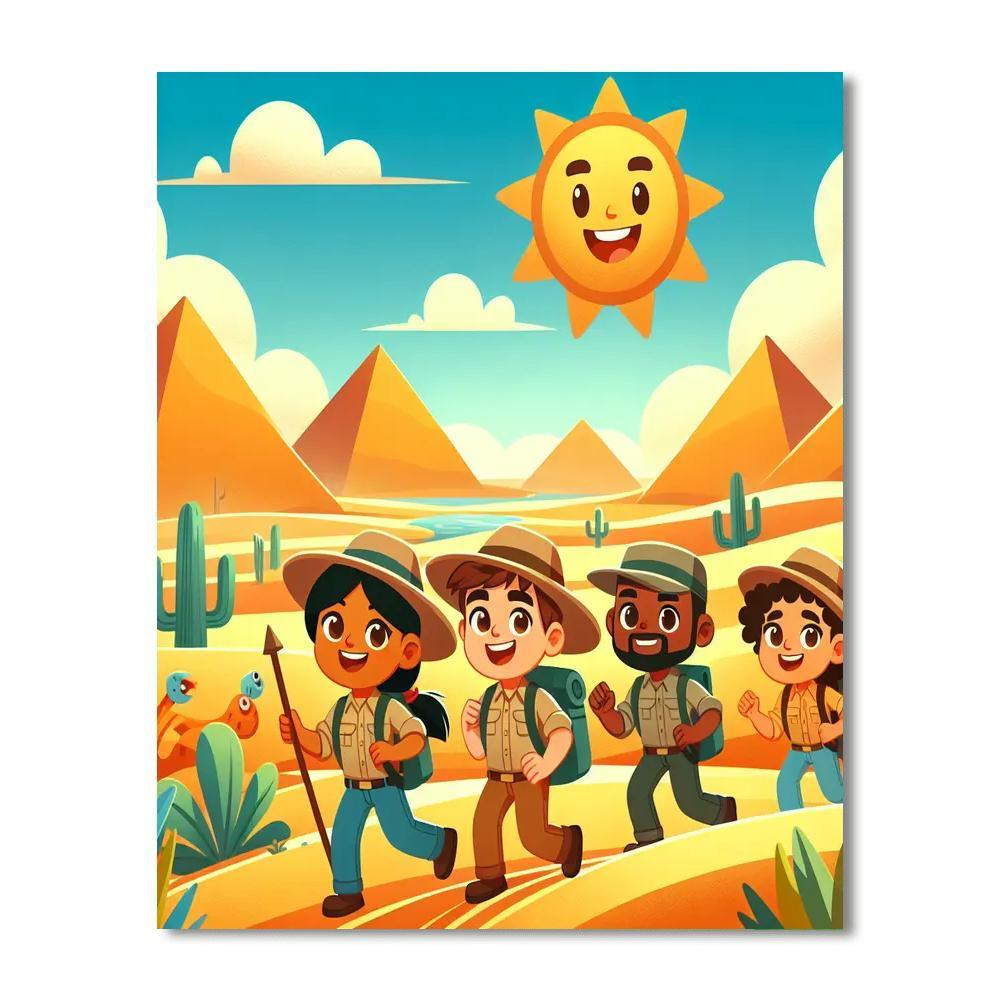 Explorer's Desert Journey Paint By Numbers Kits