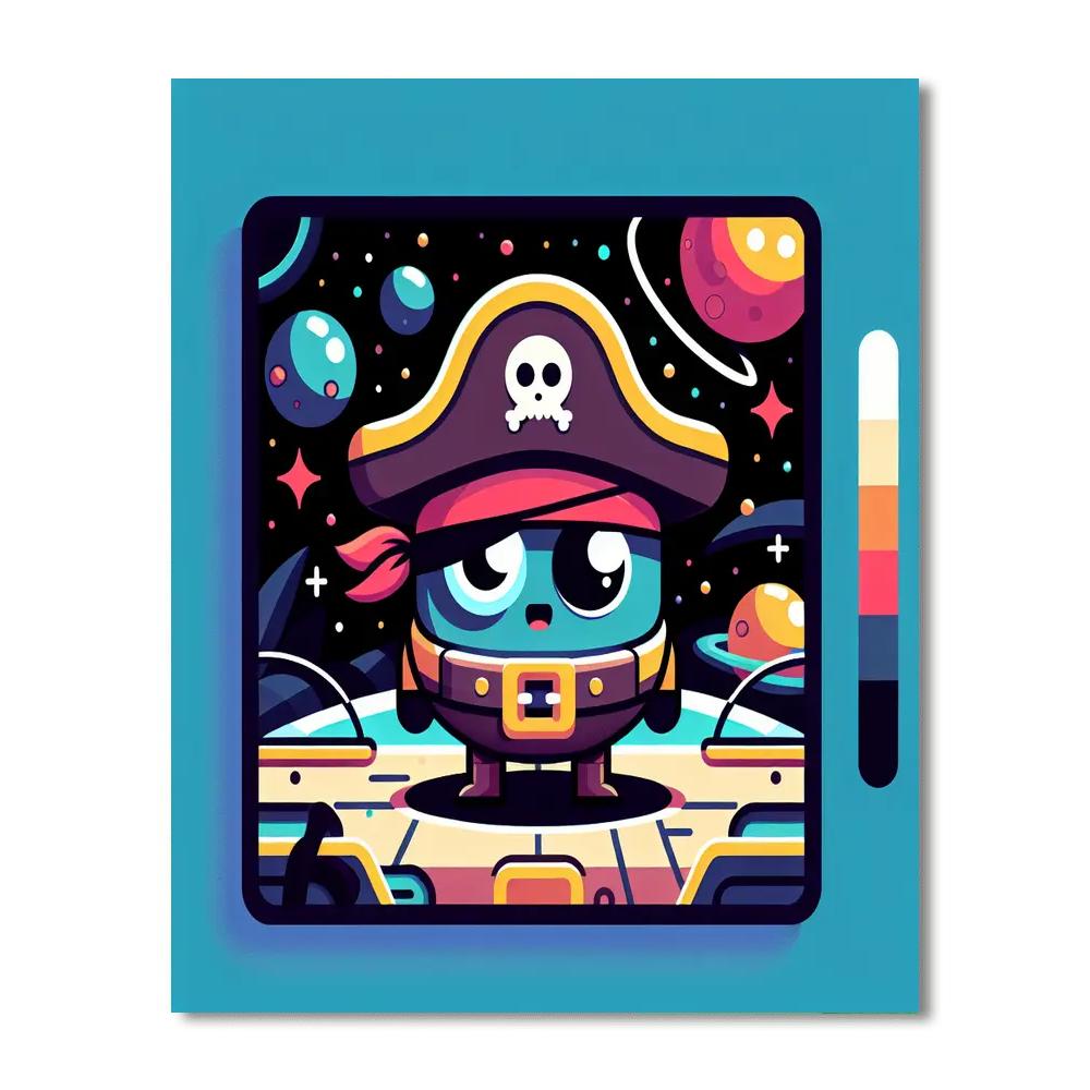 Galactic Pirate Quest Paint By Numbers Kits