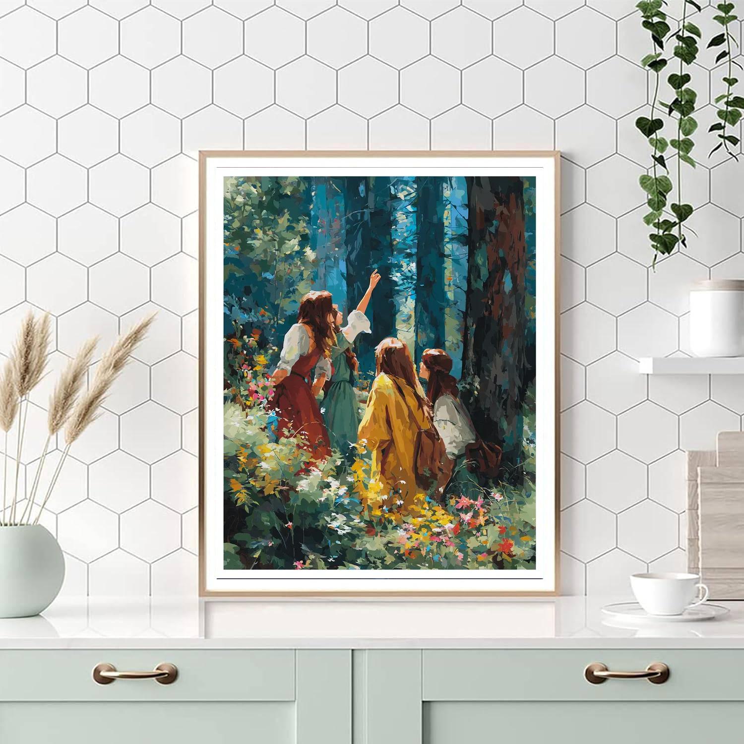 Nature's Loving Embrace DIY Paint By Numbers