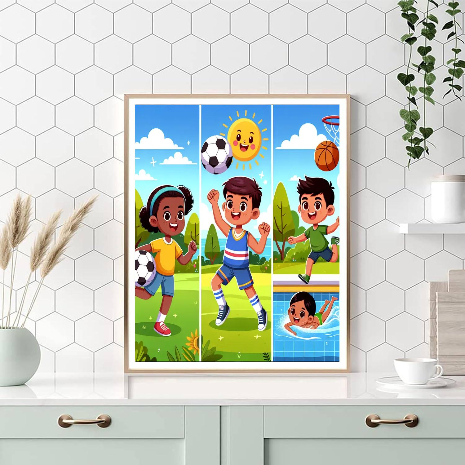Creative Sports Extravaganza Numbered Painting Kits
