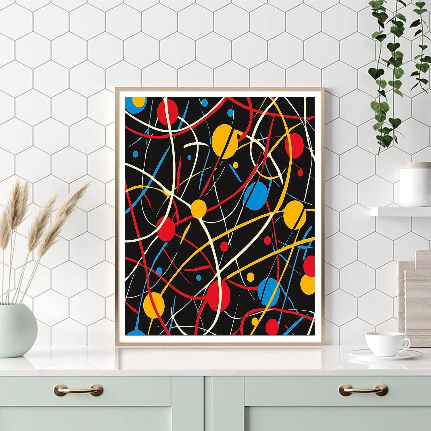Joan Miró Inspired Harmony In Chaos  Numbered Painting Kits
