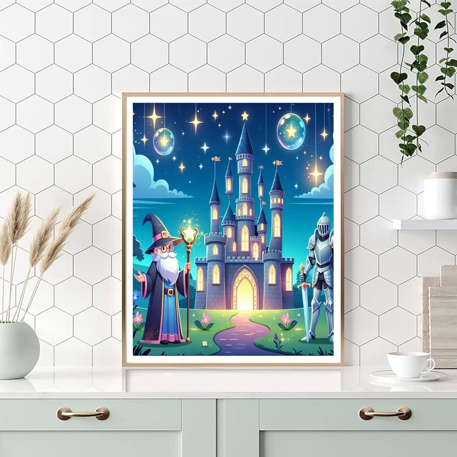 Magic Castle Kingdom Painting Number Kit