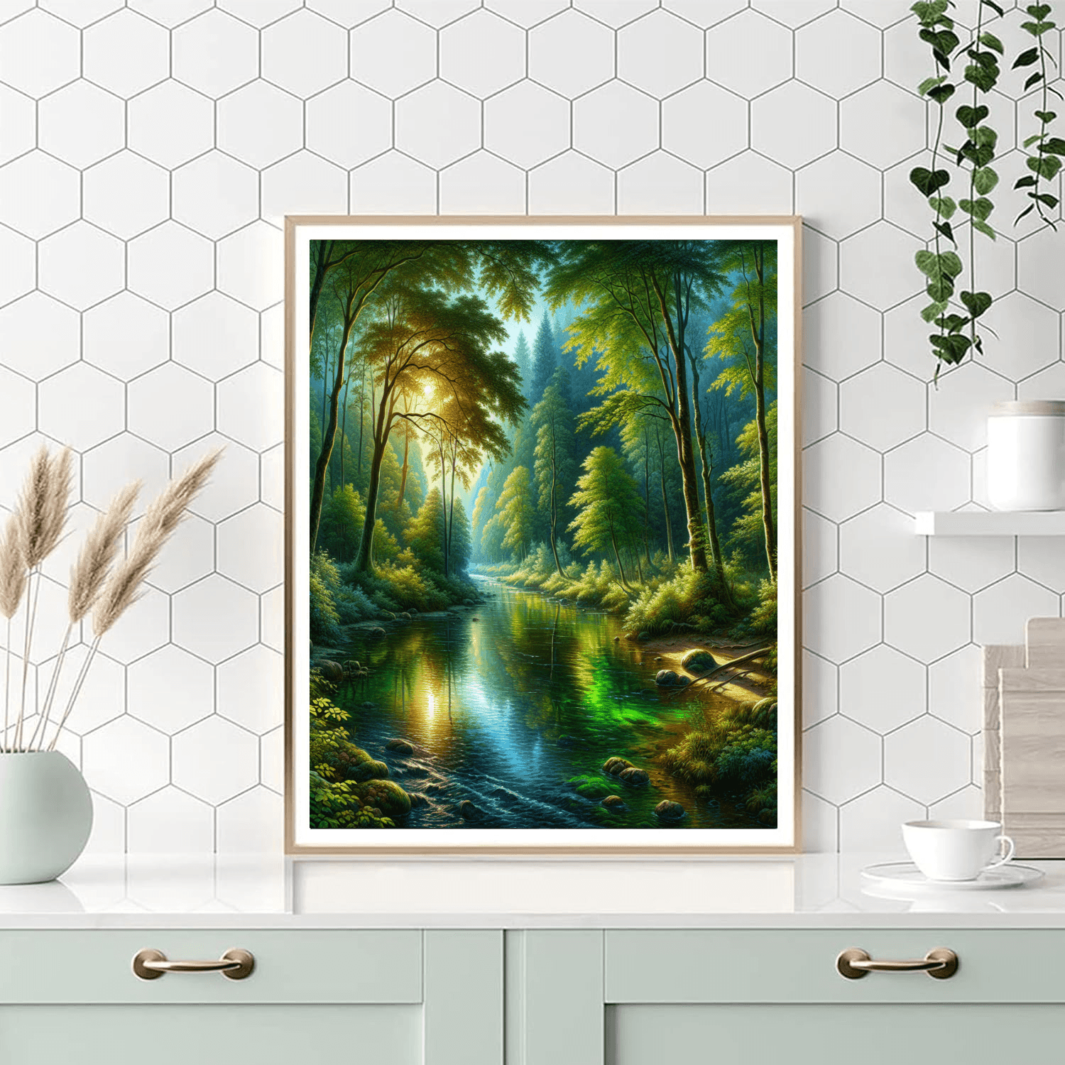 Serene River Journey Paint By Number