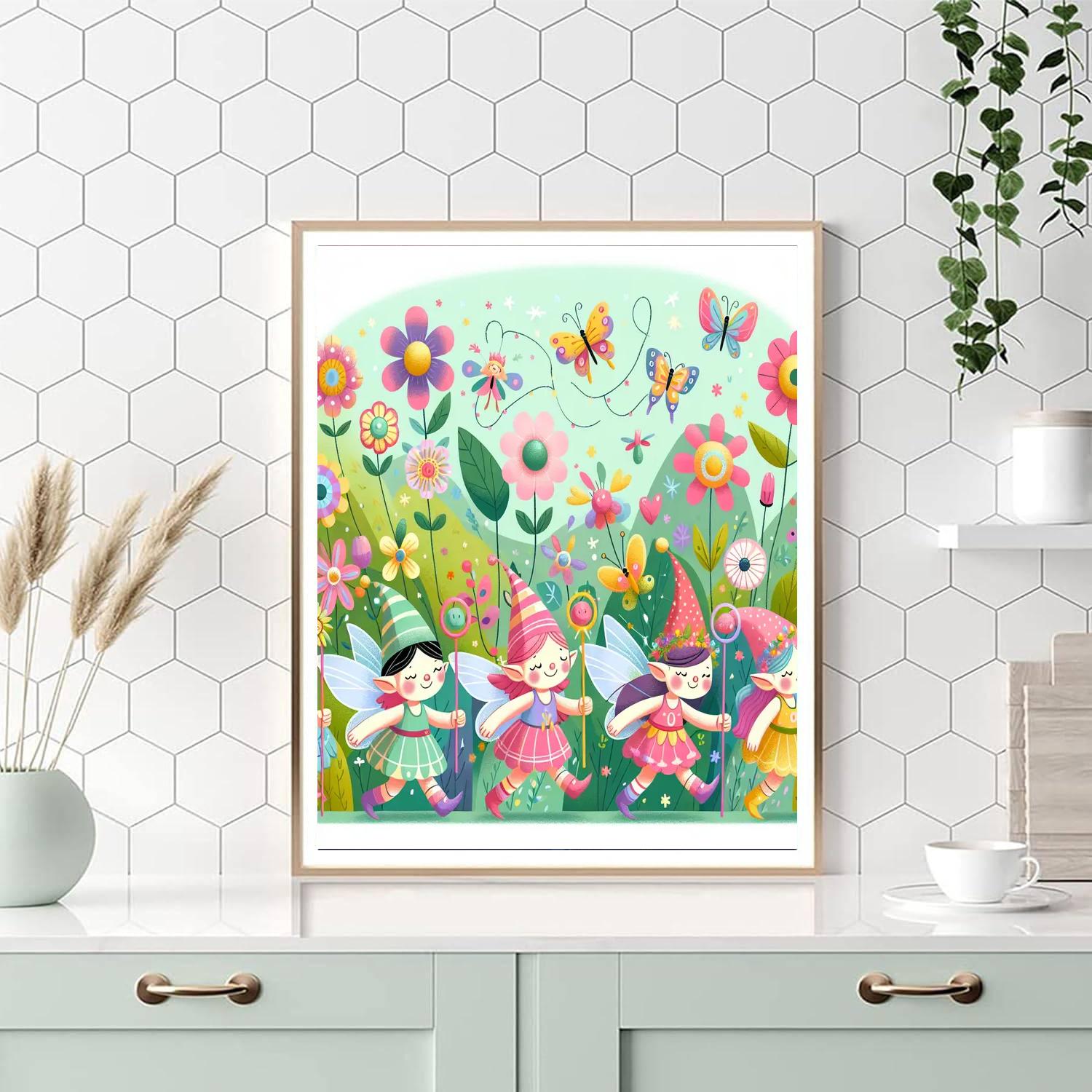 Garden Pixie Parade Paint By Color