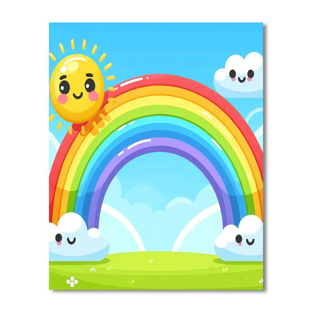 Happy Rainbow Adventure Paint By Numbers Kits
