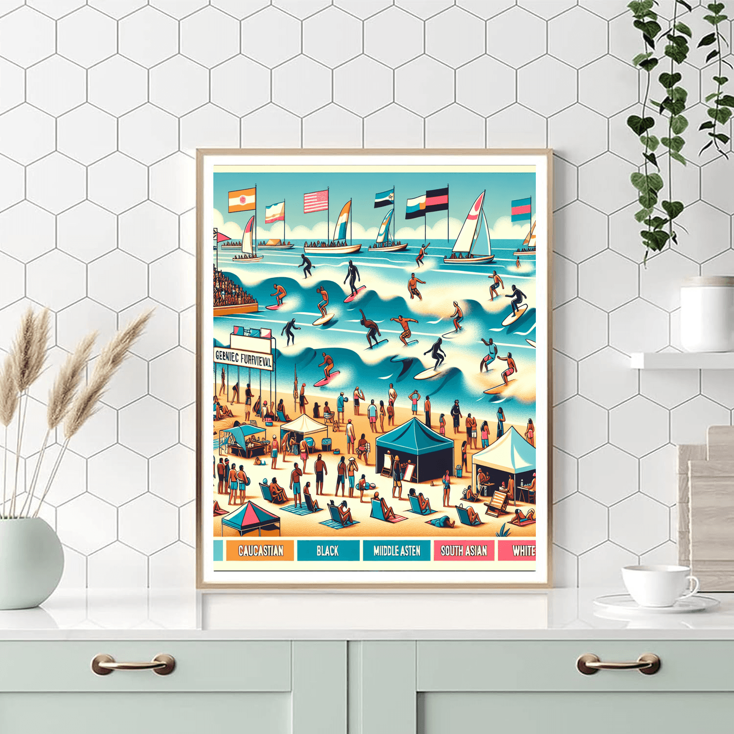 Noosa Festival Of Surfing - Australia Paint By Numbers Art