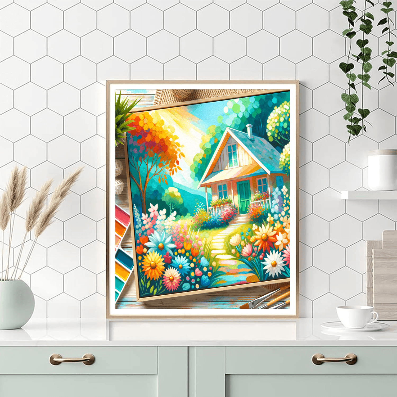 Charming Little Bungalow Paint By Numbers Art