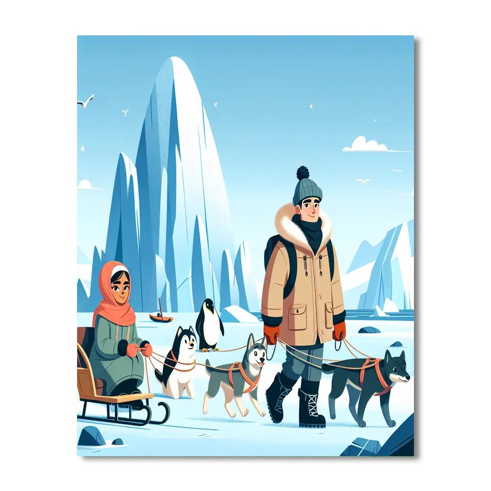 Arctic Explorers' Quest Painting Number Kit