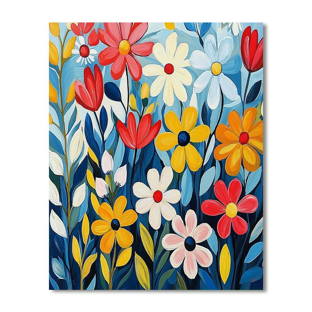 Henri Matisse Inspired Peaceful Bloom  DIY Paint By Numbers