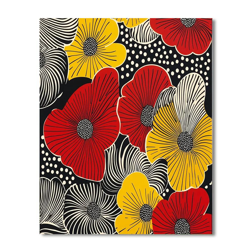 Yayoi Kusama Inspired Kaleidoscopic Realms  Paint By Numbers