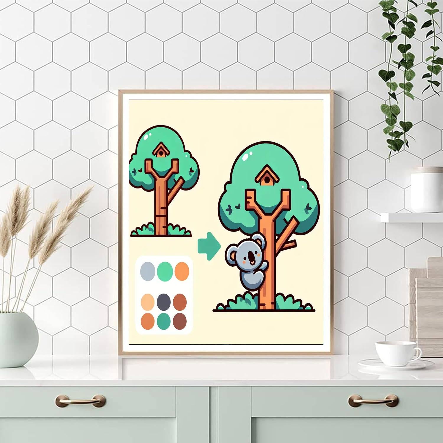 Koala's Treehouse Adventure Paint By Number