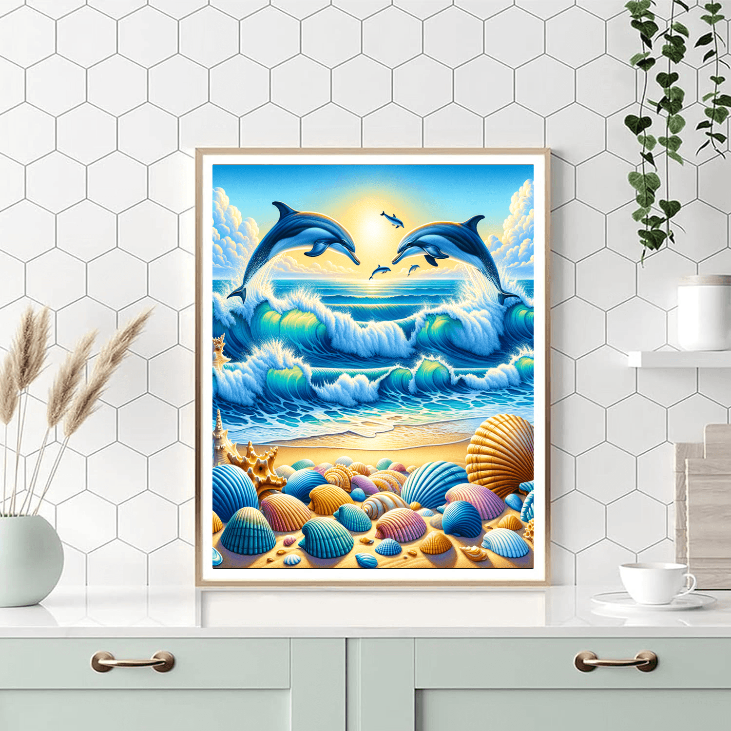 Lively Ocean Shore DIY Paint By Numbers