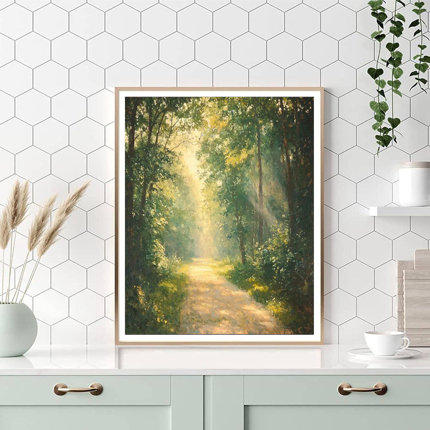 Edgar Degas Inspired Ethereal Forest Symphony  Paint By Number