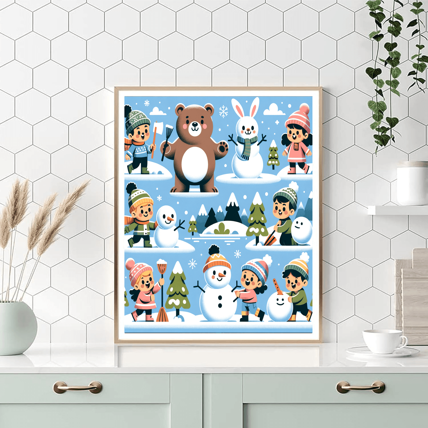 Winter Wonderland Joy Painting By Numbers Kit