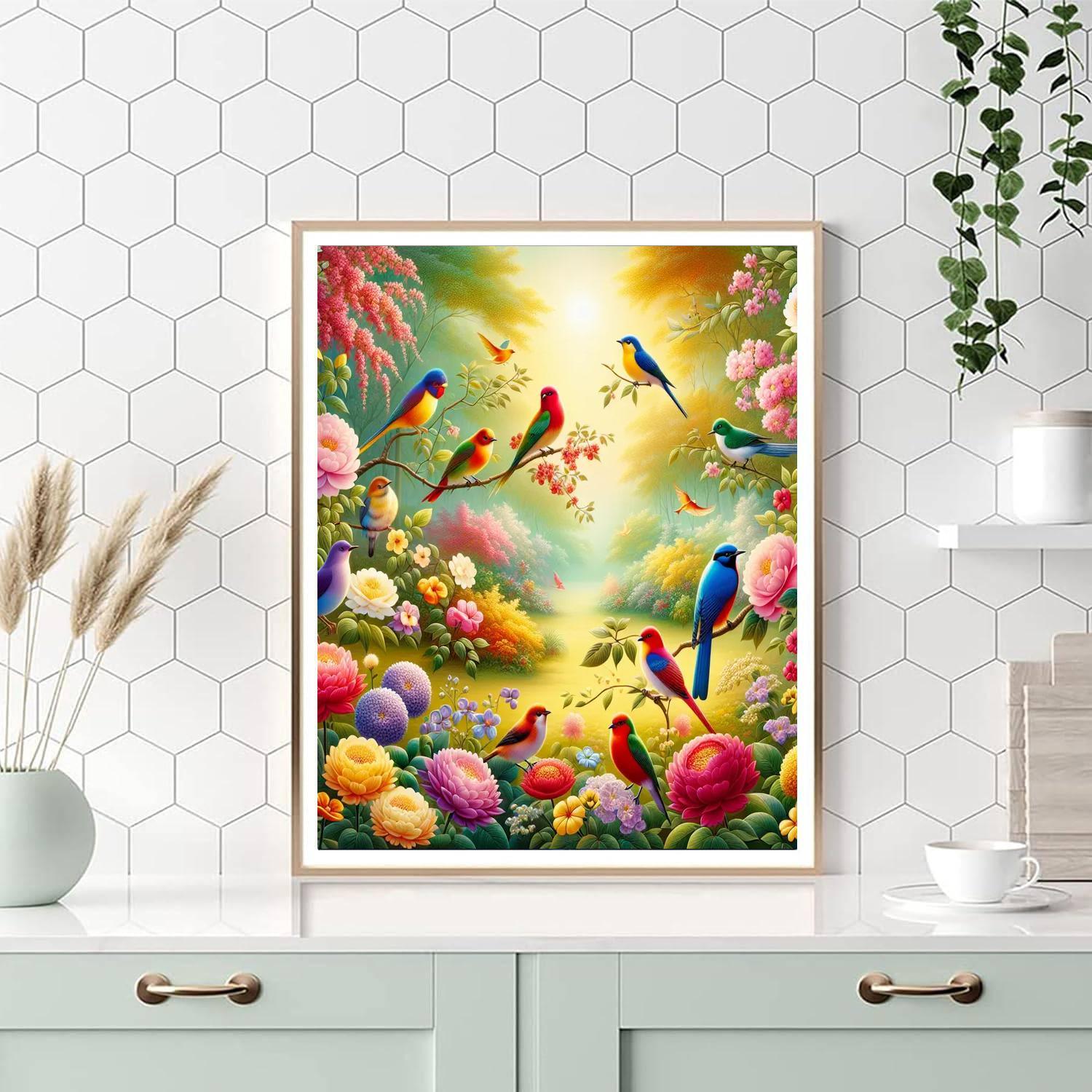 Beautiful Birdsong Retreat DIY Paint By Numbers