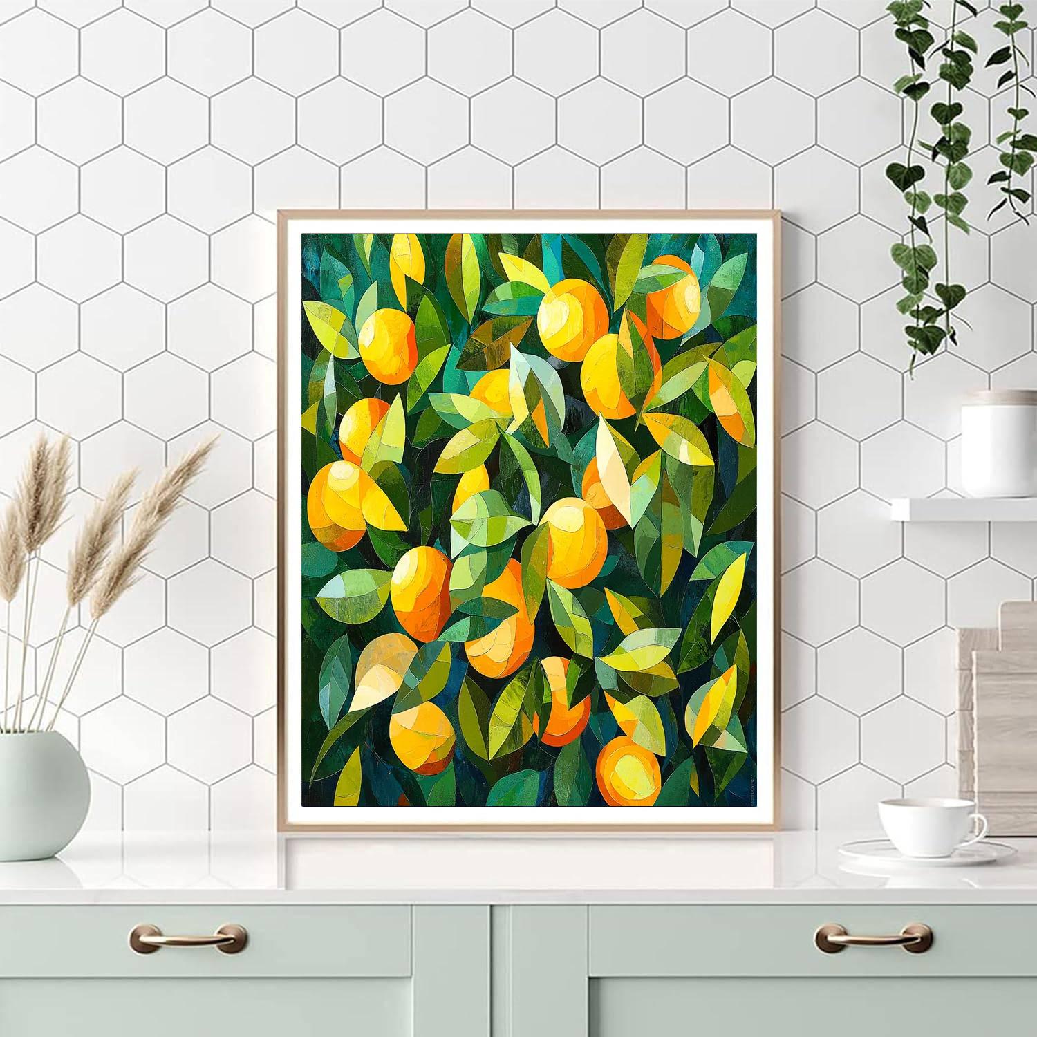 Paul Cézanne Inspired Ethereal Citrus Grove  Paint By Numbers Kits