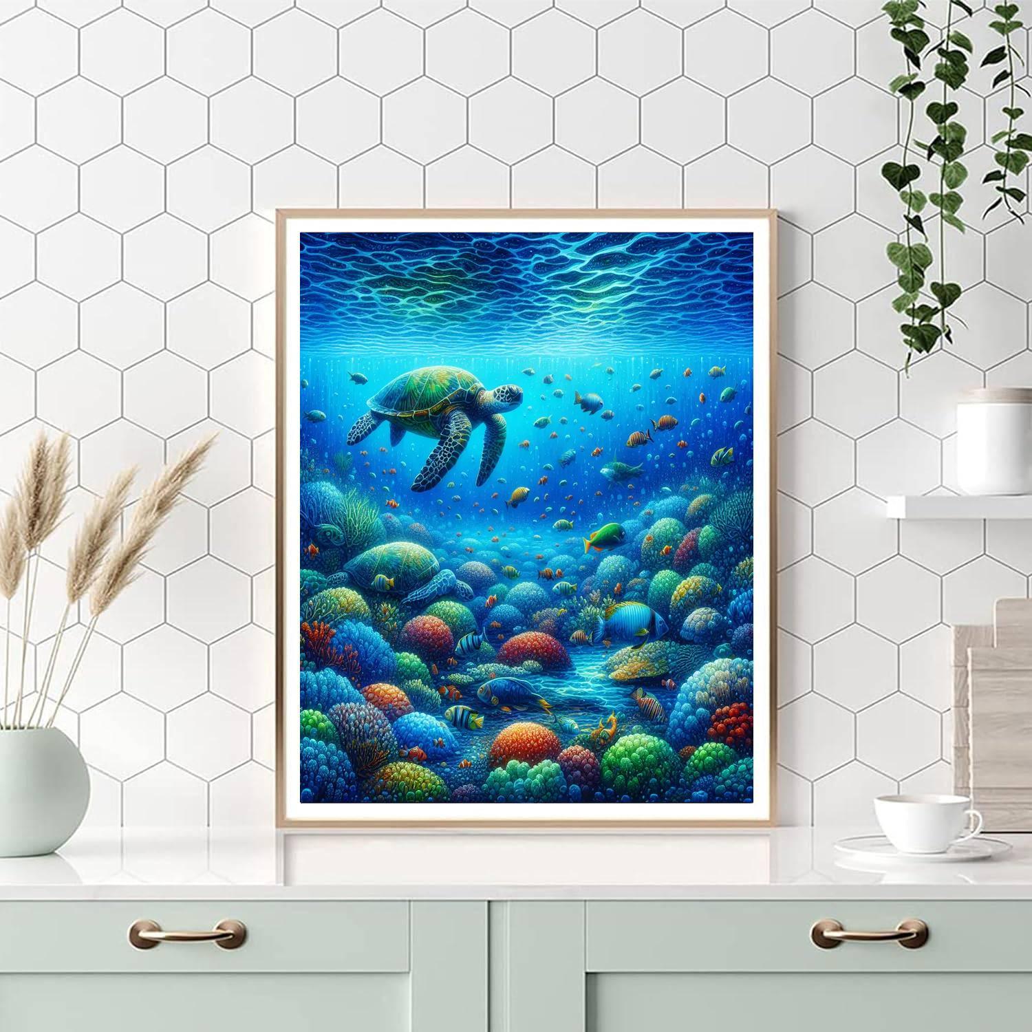 Majestic Underwater World Numbered Painting Kits