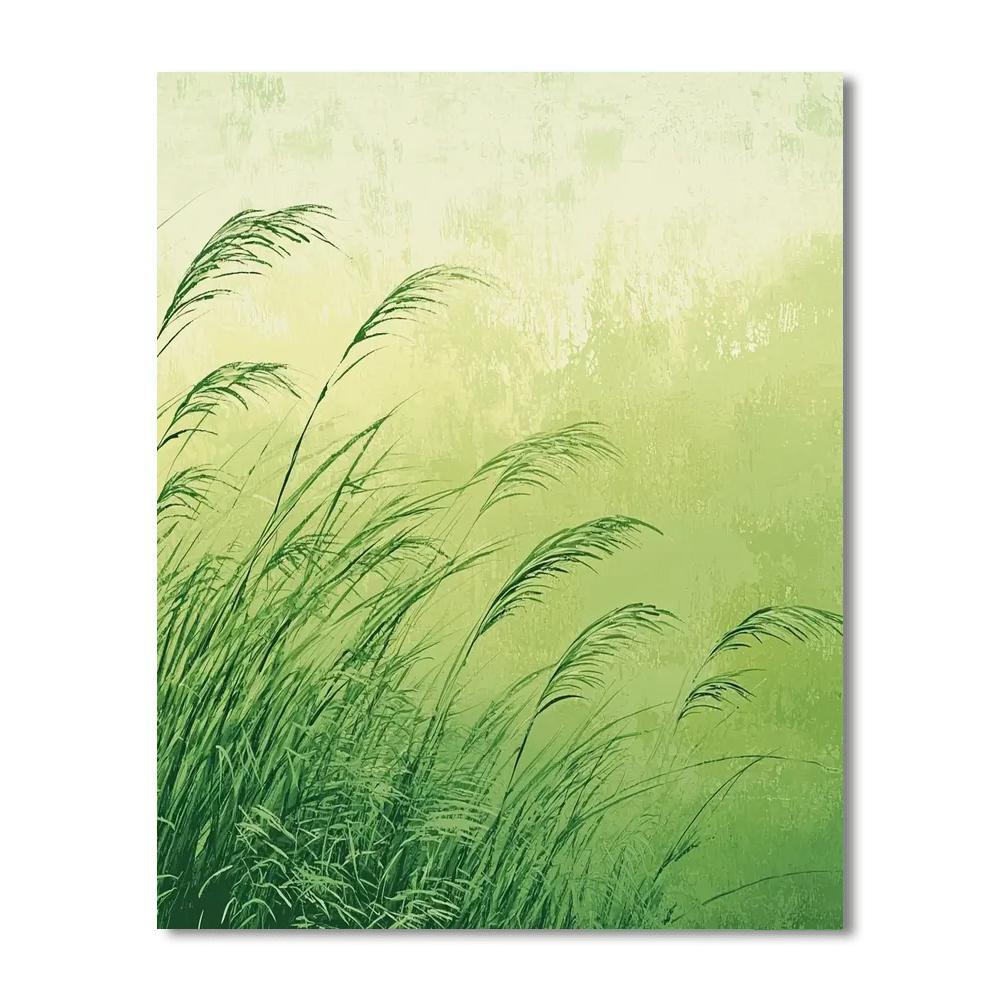 Utagawa Hiroshige Inspired Windswept Grasses Of Summer  Painting By Numbers Kit