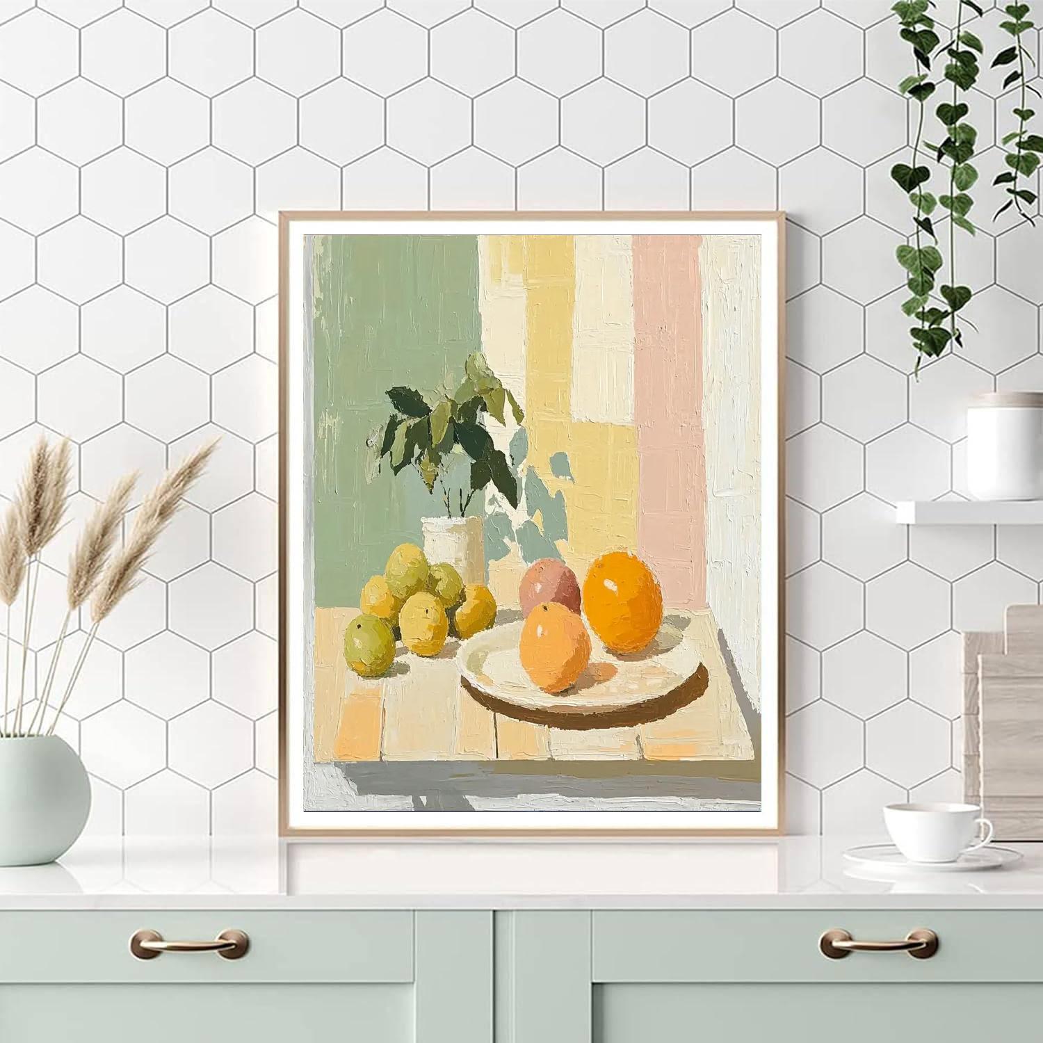 Morandi Inspired Joyful Fruits Still Life  Paint By Number