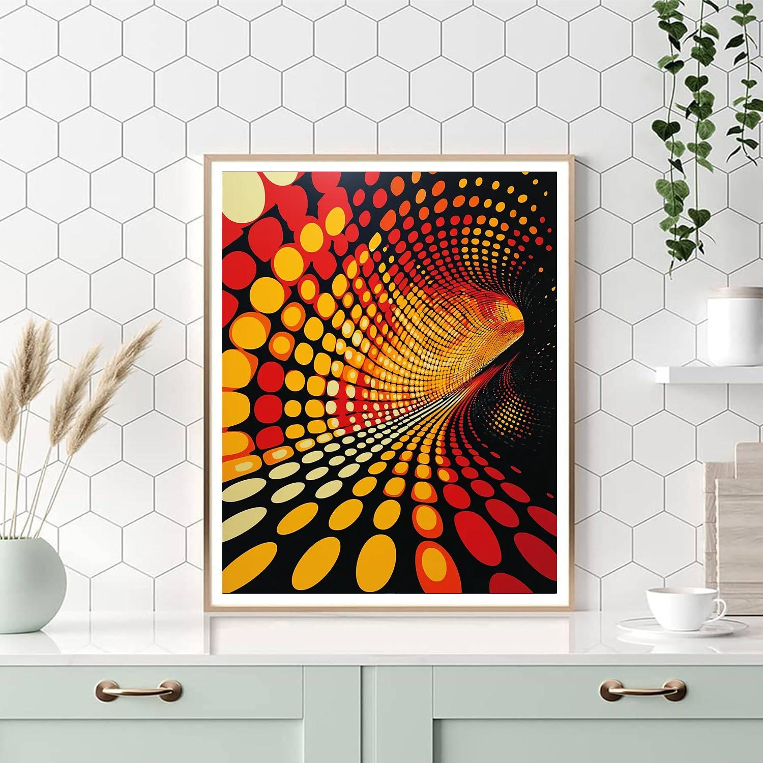 Yayoi Kusama Inspired Infinity And Beyond  DIY Paint By Numbers