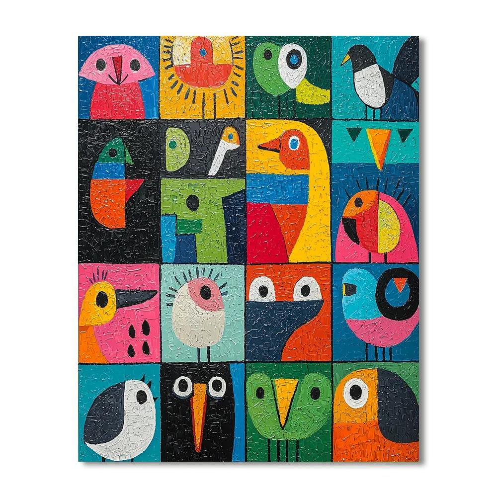 Pablo Picasso Inspired Picasso's Animal Kingdom  Numbered Painting Kits