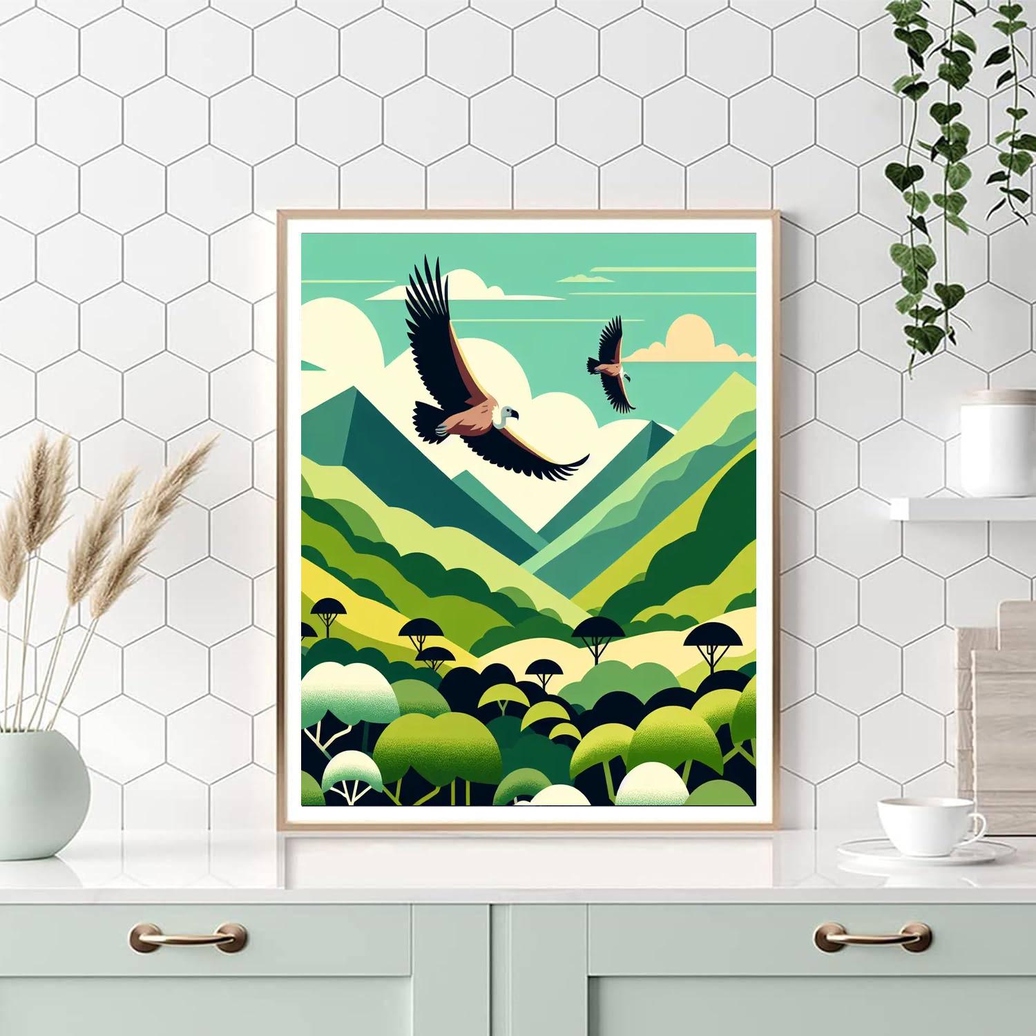 Velvet Valley Vultures Numbered Painting Kits