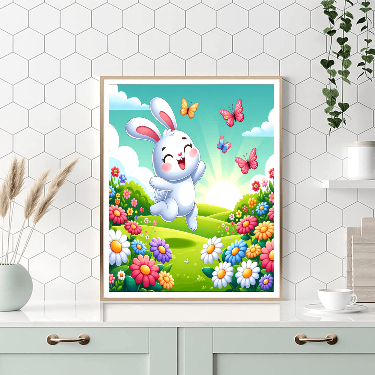 Hoppy Bunny Fun DIY Paint By Numbers
