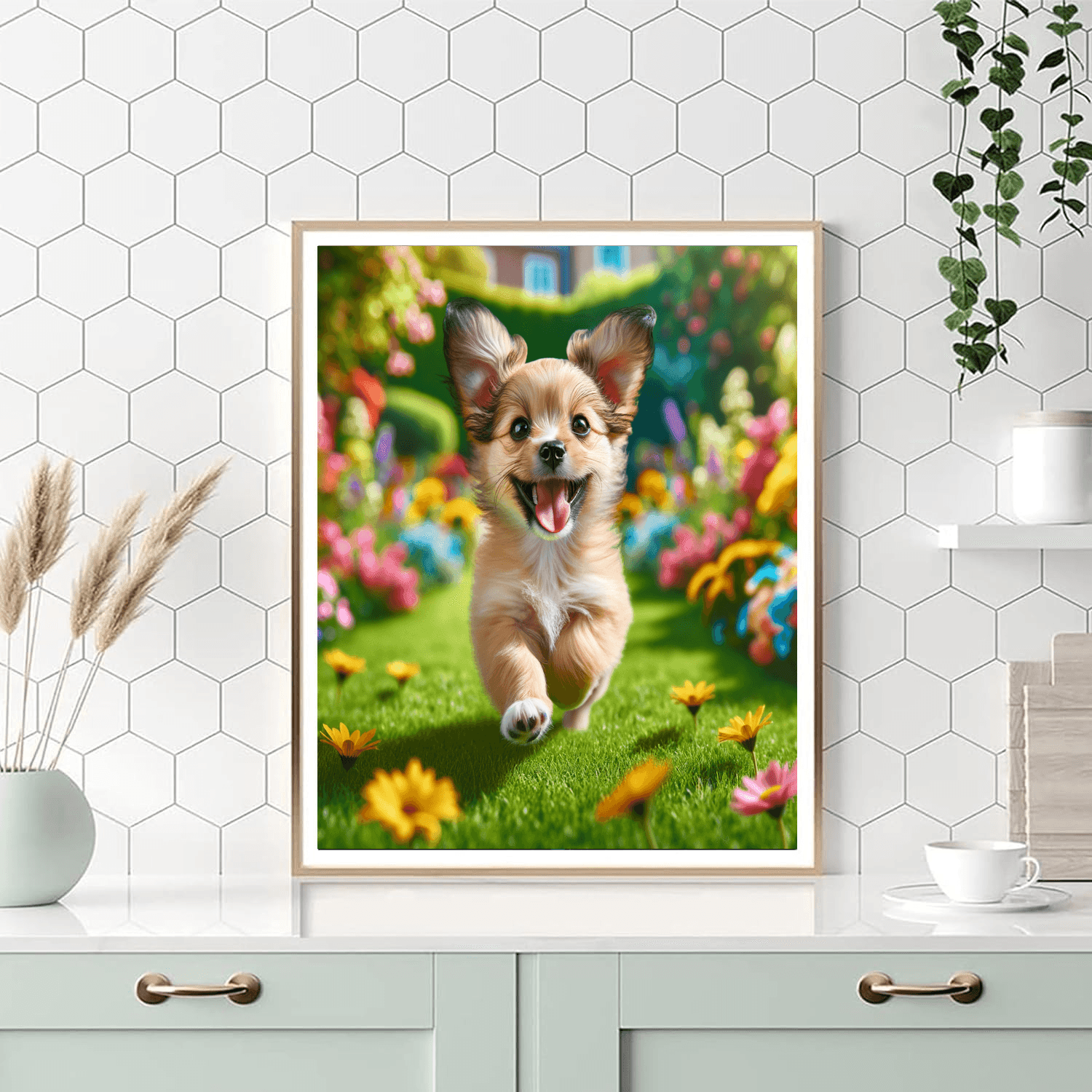 Playful Puppy - DIY Painting By Numbers Kit