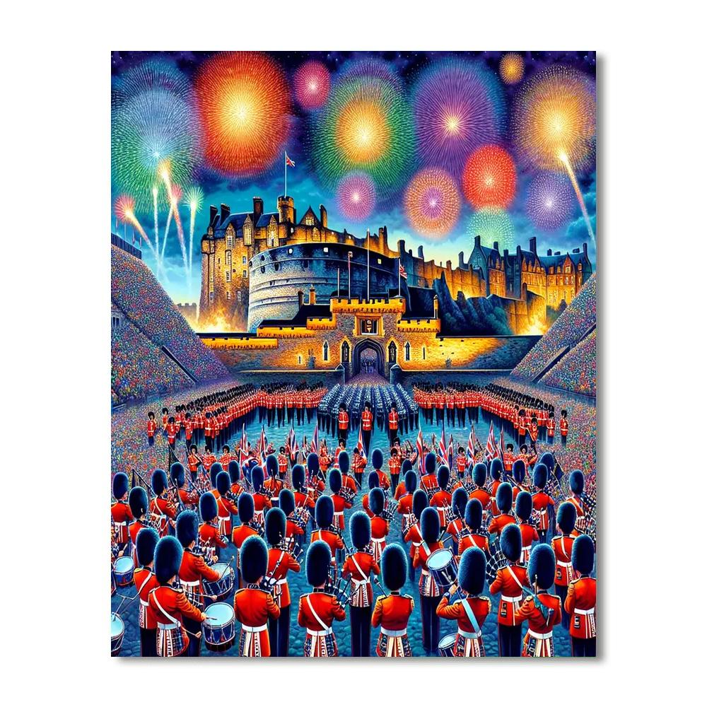 The Edinburgh Tattoo - Scotland Paint By Color