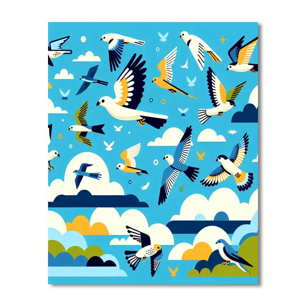 Adventurous Aviary Escapade Paint By Numbers Art