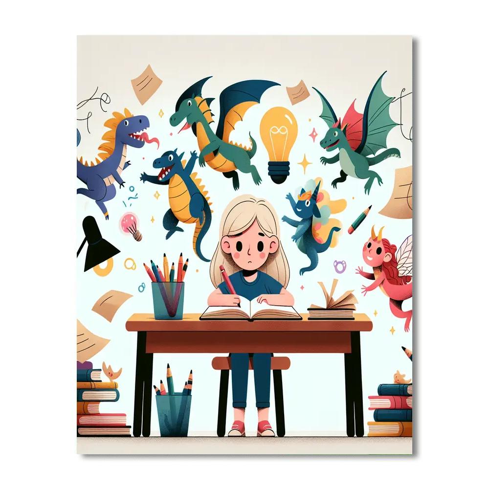 Adventure Storybook Creator DIY Paint By Numbers