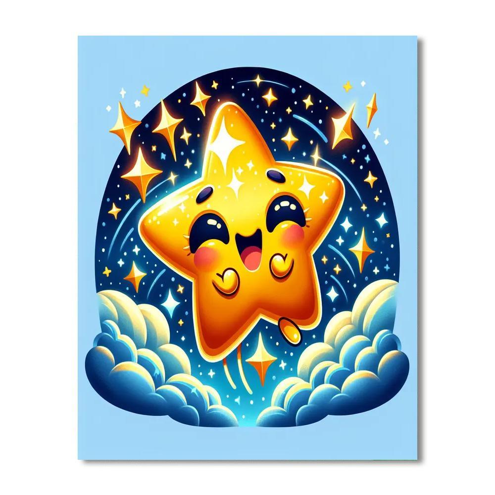 Giggles The Dancing Star DIY Paint By Numbers