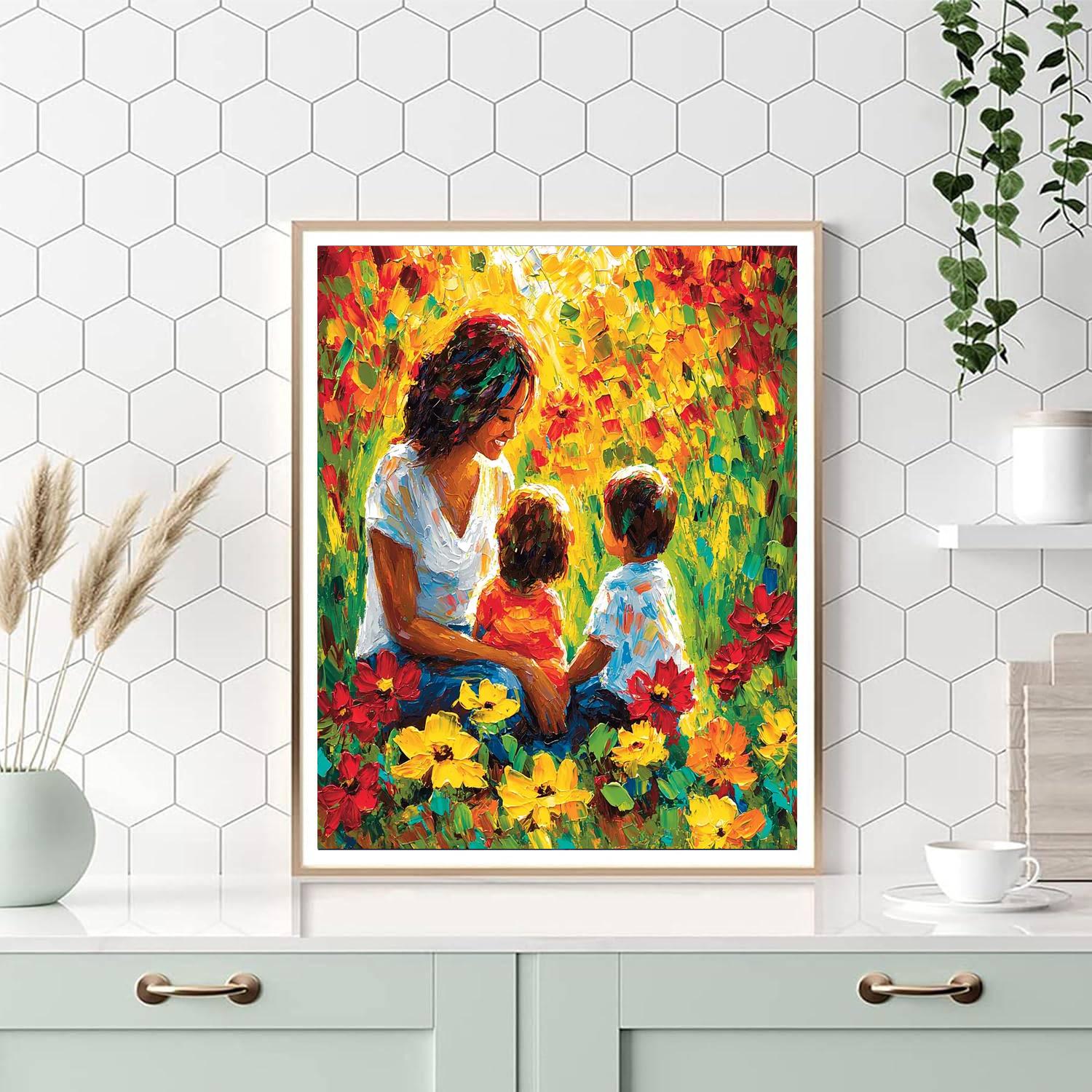 Mom’s Heart Garden Painting Number Kit