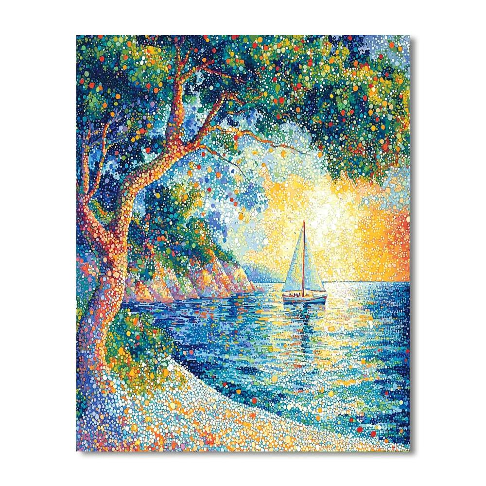 Georges Seurat Inspired Dreamscapes Of Light  Numbered Painting Kits