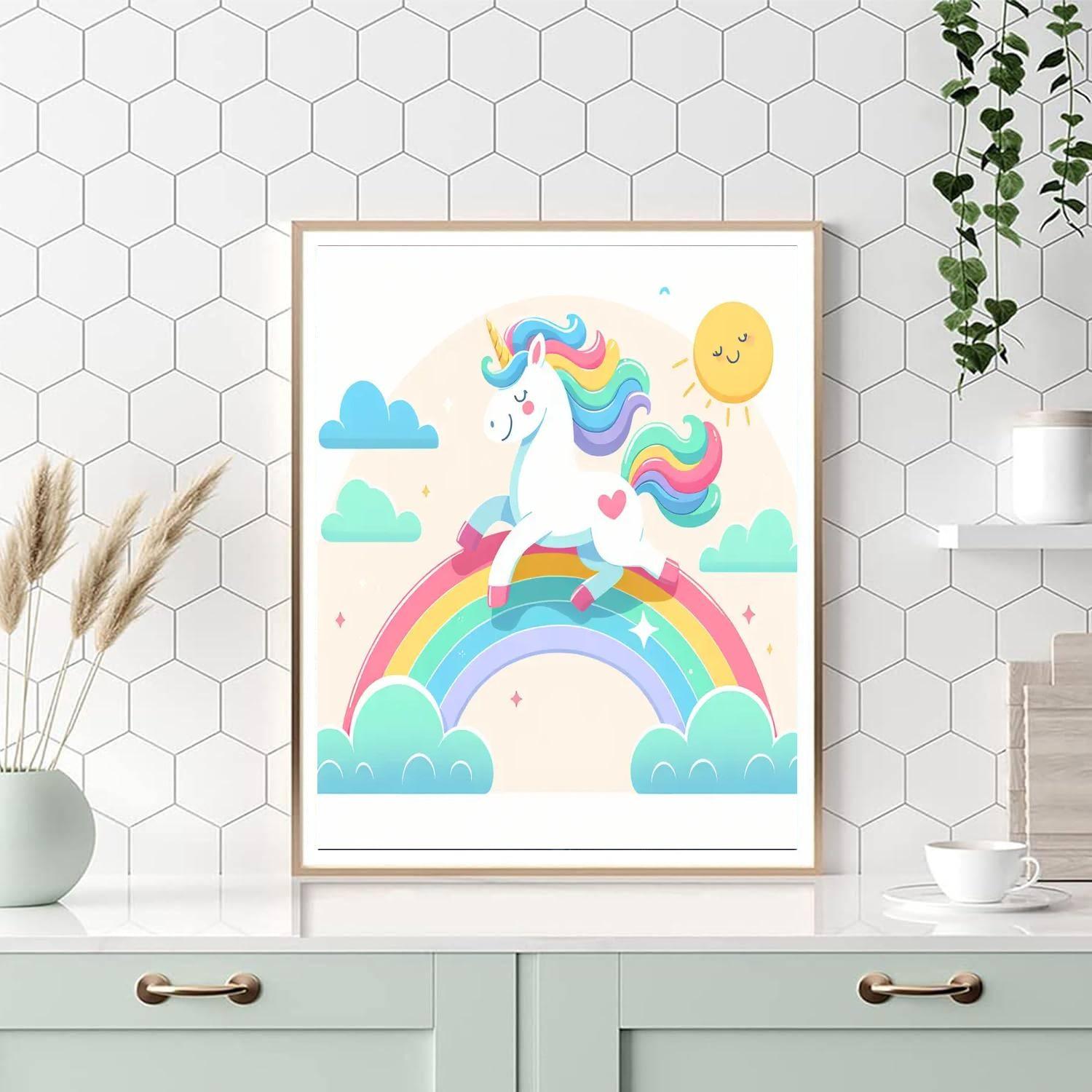 Sunshine Unicorn DIY Paint By Numbers