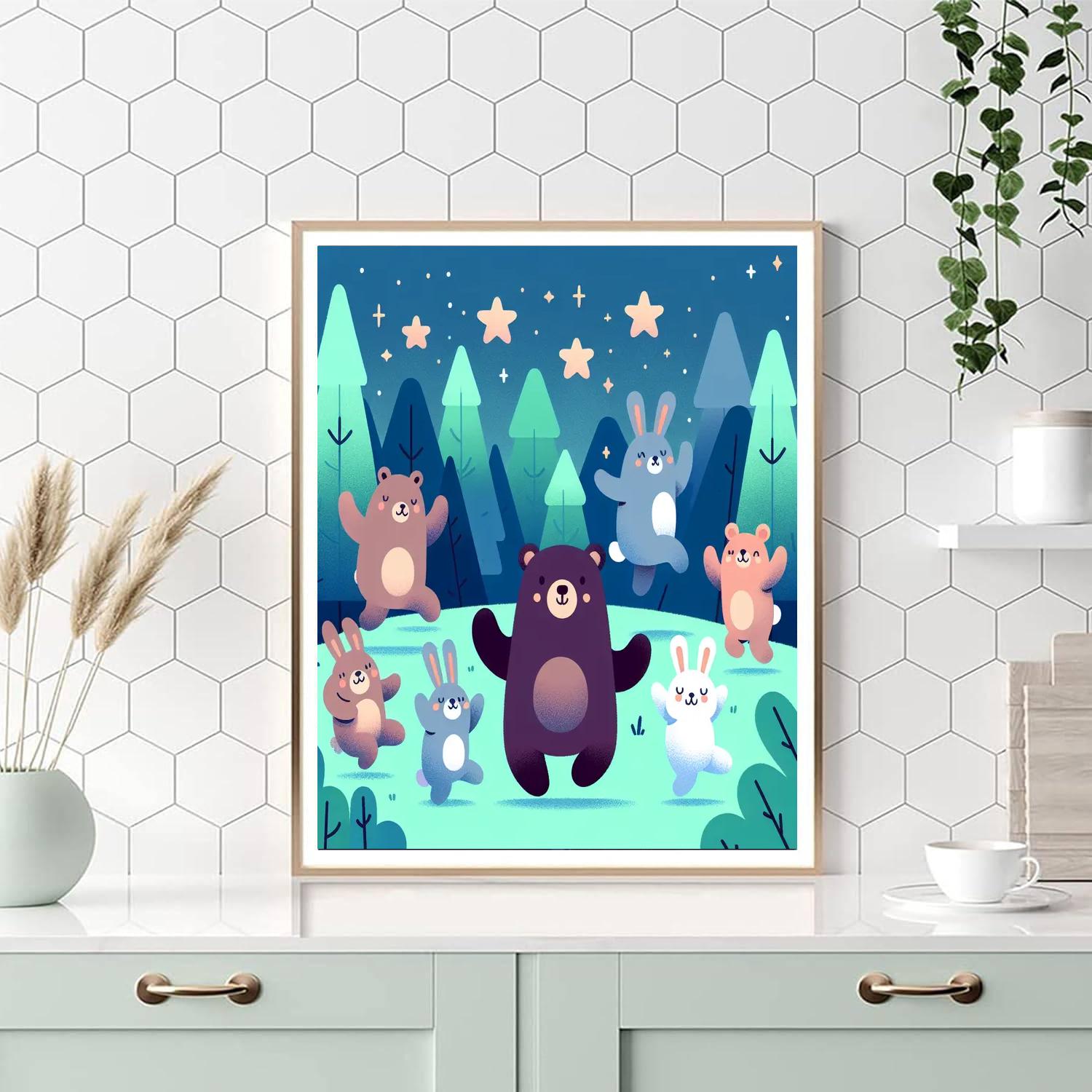 Fantastic Forest Fiesta Paint By Numbers Art