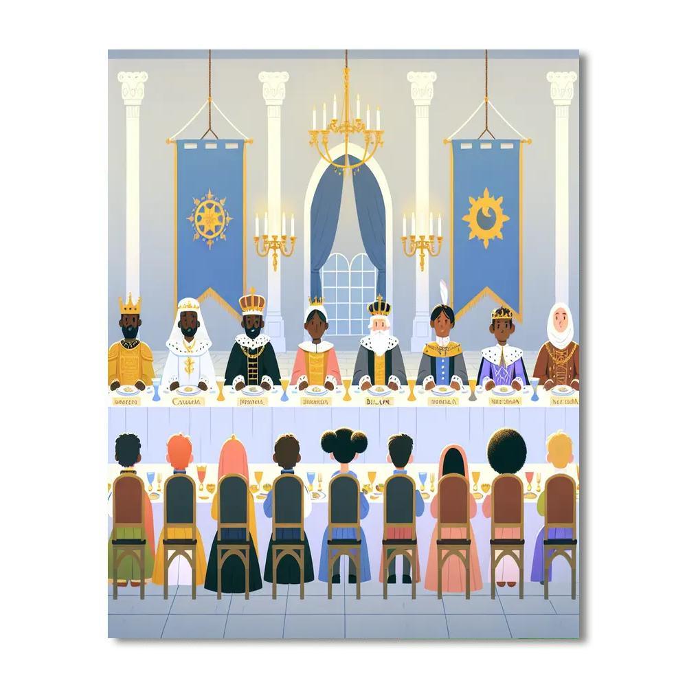 Royal Banquet Feast Paint By Numbers Art