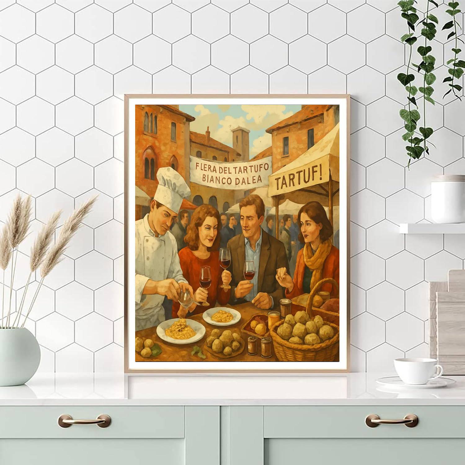 Alba White Truffle Festival - Alba, Italy Painting By Numbers Kit