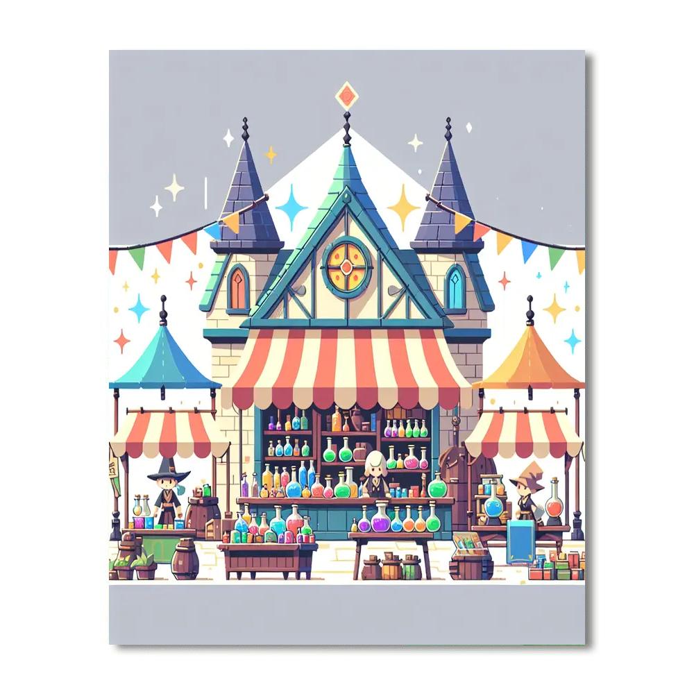 Magical Marketplace DIY Paint By Numbers