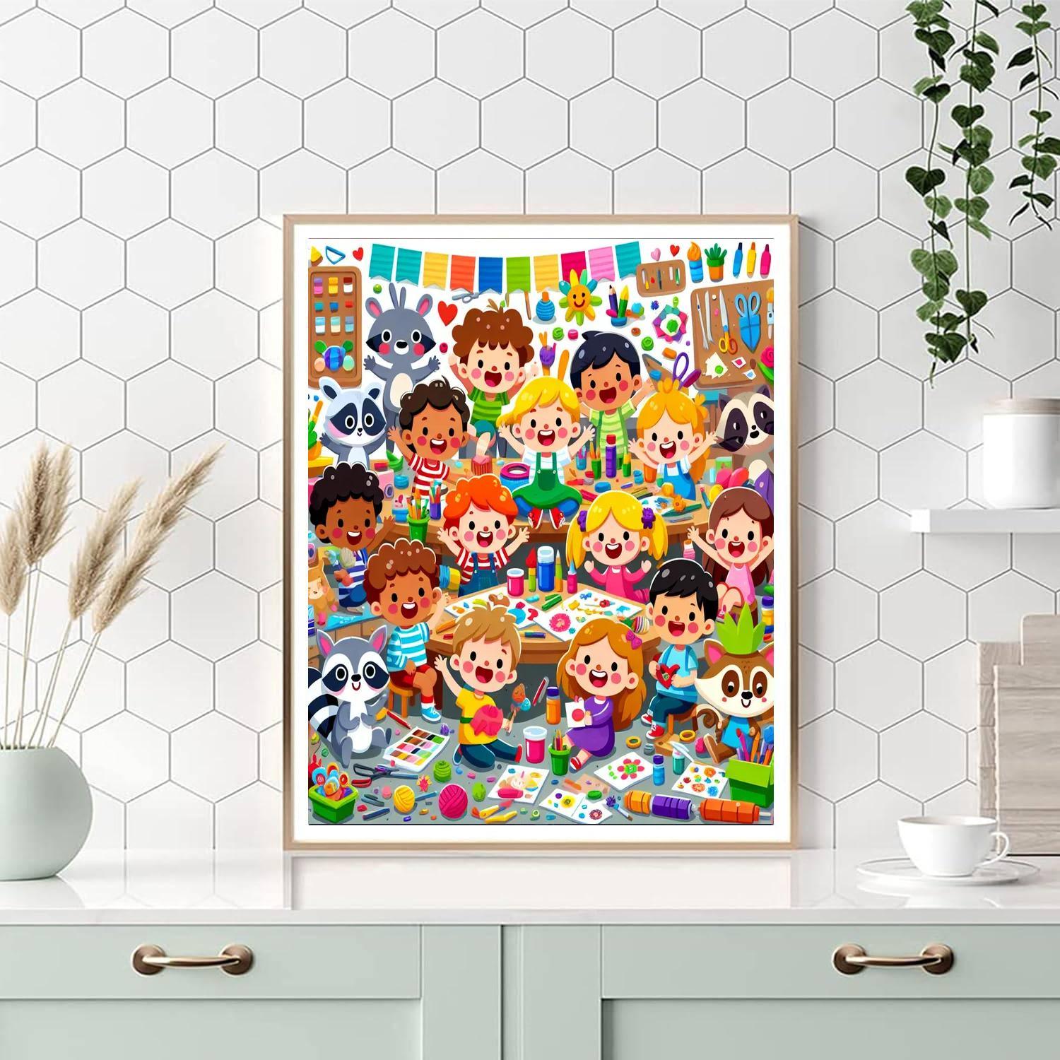 Crafty Creatures Workshop Paint By Numbers Art