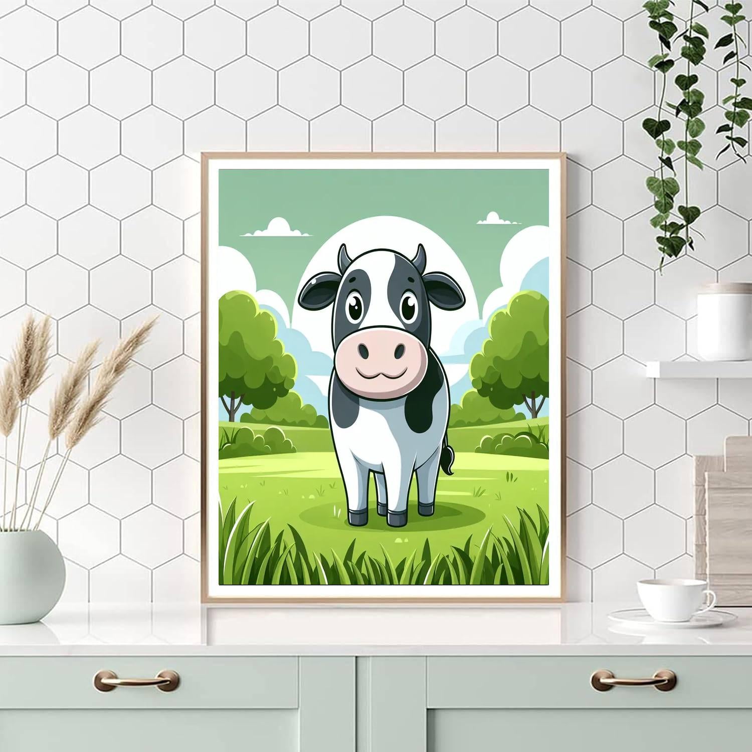Cuddly Cows Paint By Numbers Art