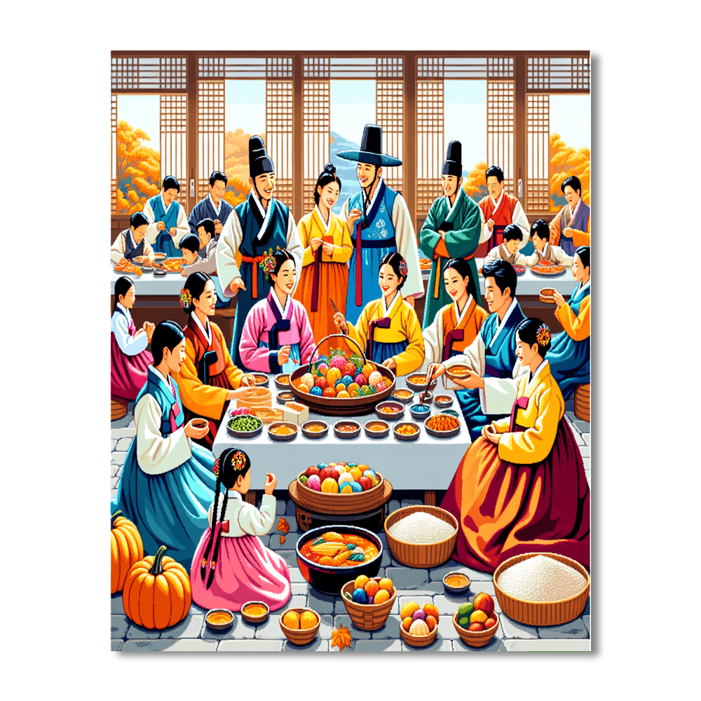 The Chuseok Festival Paint By Color