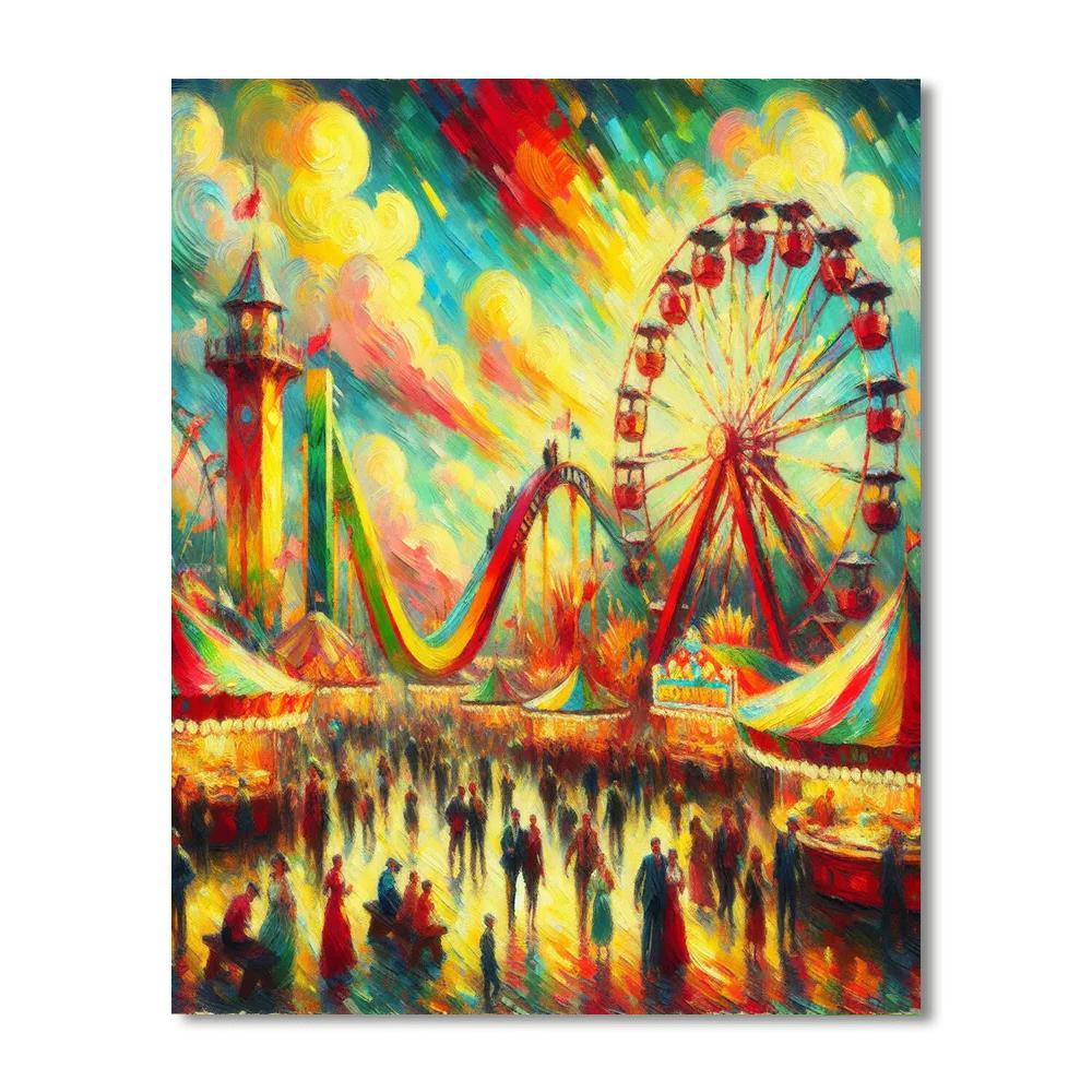 Vibrant Carnival Splendor Paint By Numbers