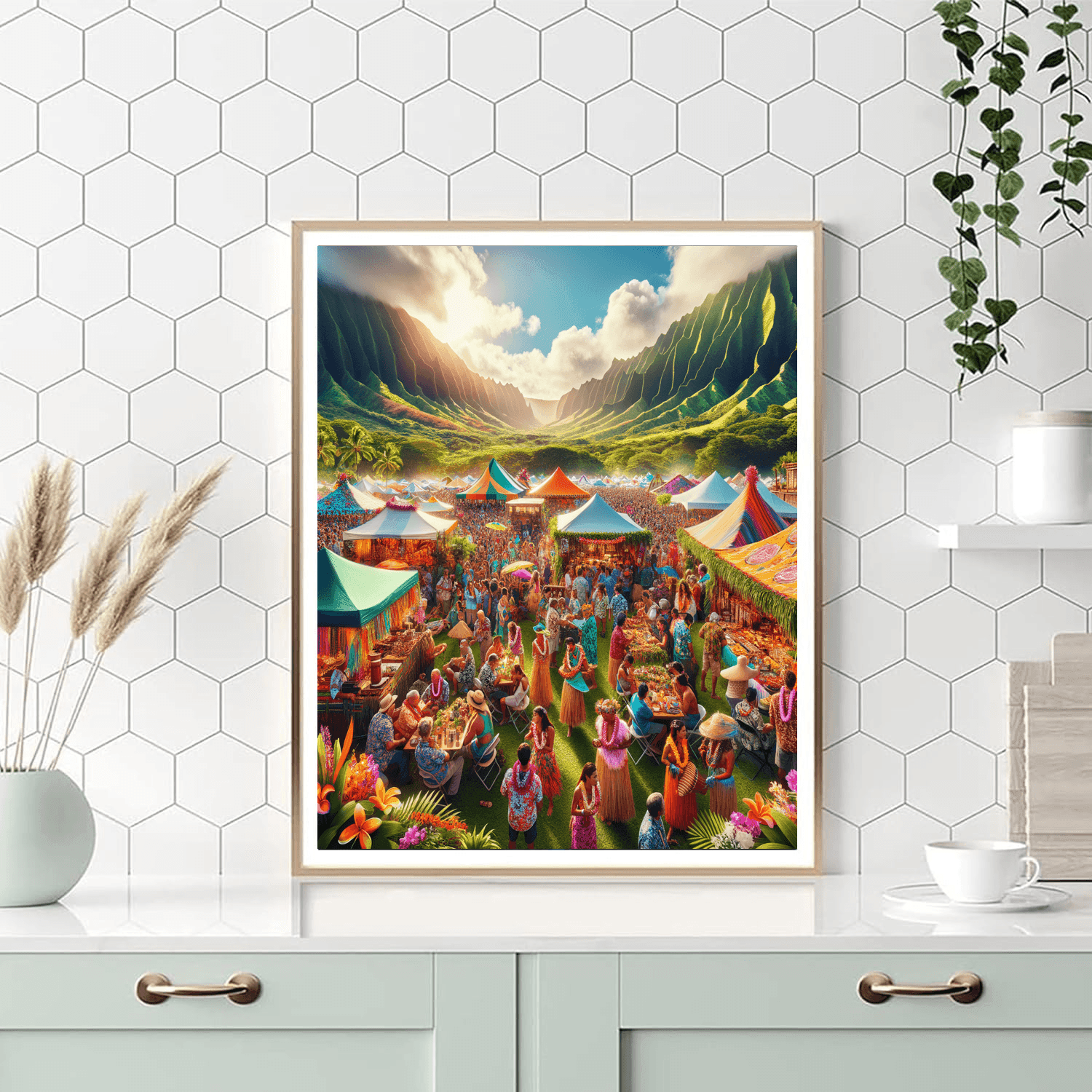 Pahoa Lava Flow Festival - United States Painting By Numbers Kit