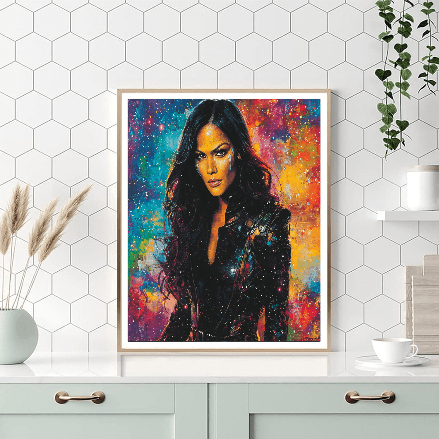 Zoe Saldana: The Fierce Guardian Of The Galaxy Paint By Numbers